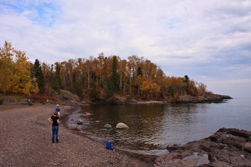 Playing on Lake Superior
